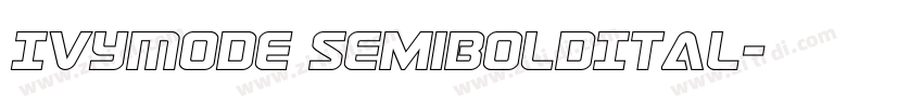 IvyMode semiBoldItal字体转换